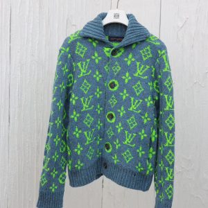 「#2281」Louis Vuitton 24 new colorful yarn full print hooded cardigan