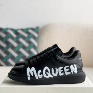 「#1462」Alexander McQueen black letter Sneakers