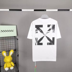 「#3968」off white Caravaggio classic cotton T-shirt