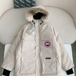 「#2578」Canada goose Classic expedition pure color winter hardhat Parker coat down jacket