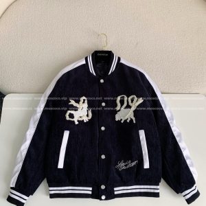 「#3316」Louis Vuitton Embroidered printed beaded cotton coat