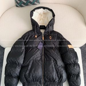 「#3005」LOUIS VUITTON Skiing Series FW24 Printed Hooded Cotton-Padded Jacket