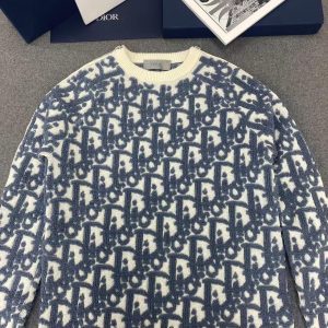 「#4506」Dior Oblique Zipper Pullover Sweater