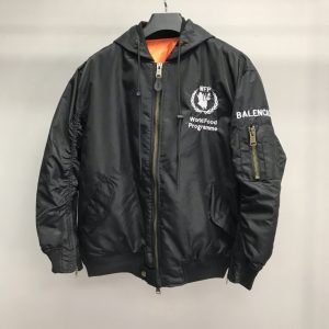 「#1186」Balenciaga world grain wheat logo cotton jacket