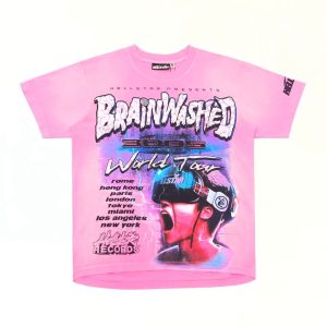 「#4435」Hellstar printed graphic crew neck short sleeve T-shirt