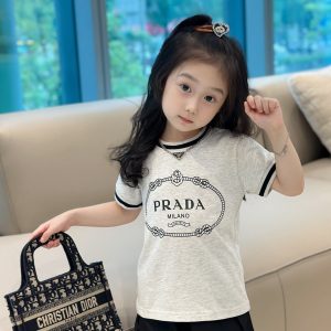 「#1754」Prada new summer girls' T-shirt suit
