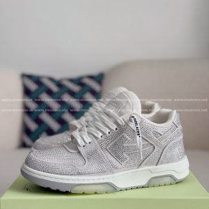「#3398」OFF-WHITE  LEATHER SNEAKERS
