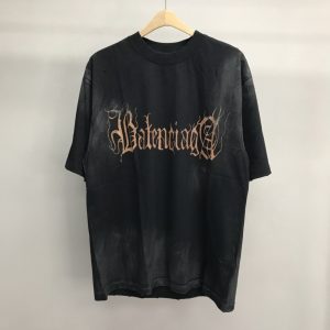 「#1358」Balenciaga Sanskrit lettering industrial paint T-shirt