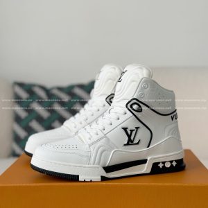 「#5144」Louis Vuitton Trainer Classic Printed High-Top Sneakers