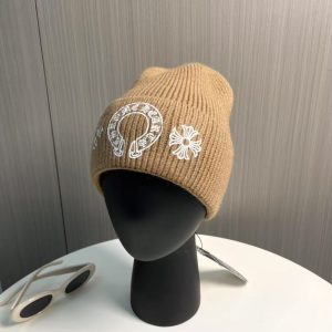 「#2966」Chrome Hearts Autumn and Winter New Cross Knitted Hat