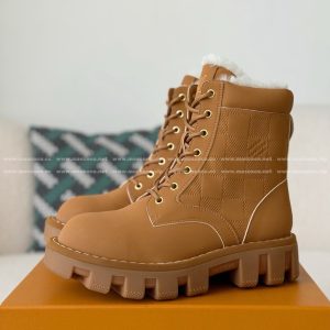 「#5174」LOUIS VUITTON RANGER LEATHER ANKLE BOOTS