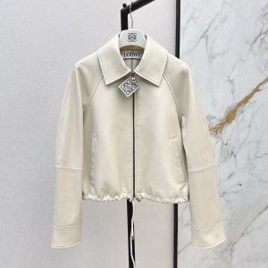 「#3878」Loewe's latest retro and modern design for spring and summer Imported sheepskin Hem drawstring women