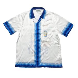 「#1913」Casablanca 23SS white cactus tennis court shirt