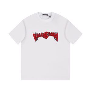 「#1744」Balenciaga 24s embroidered fabric t-shirt