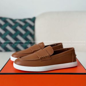 「#5191」Hermes Leather Loafers