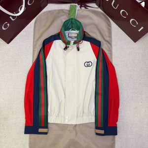「#4848」GUCCI nylon contrast stitching jacket