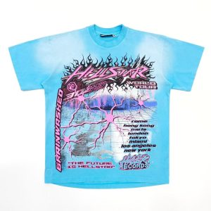 「#4431」Hellstar printed lettering crew neck short sleeve T-shirt