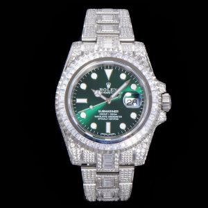 「#2136」Rolex 904 Steel Submariner Luxury Full Diamond Special Edition