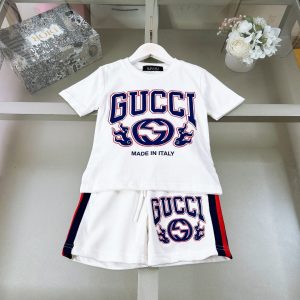 「#1607」Gucci 2024/SS new logo printed T-shirt suit