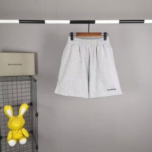 「#3676」Balenciaga Embroidered Cotton Shorts