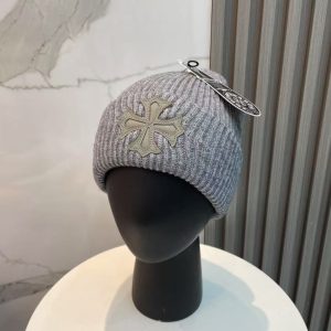 「#2971」Chrome Hearts Autumn and Winter New Cross Knitted Hat