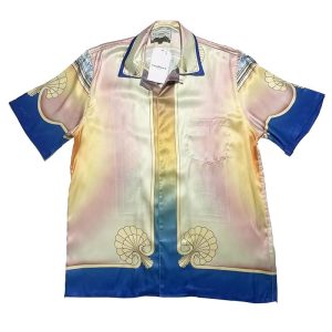「#1885」Casablanca dream beach silk color printed shirt expensive summer street shirt