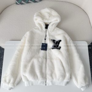「#4865」Louis Vuitton Hooded Fleece Jacket