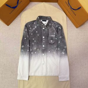 「#5252」LOUIS VUITTON Starry Sky Print Gradient Denim Jacket