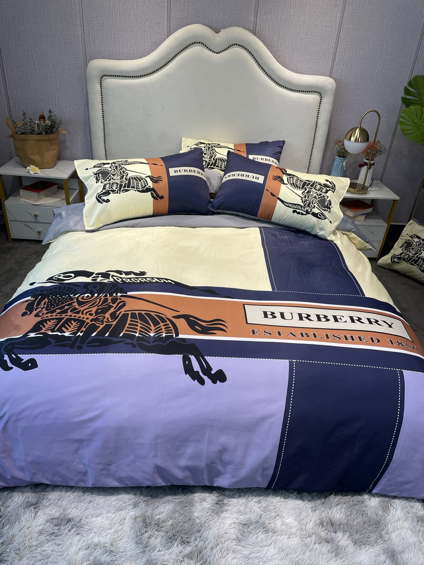 「#2251」Bedding-Burberry four-piece set
