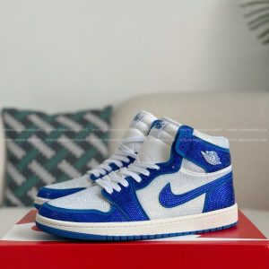 「#4556」Jordan 1 Hand-Set Rhinestones High Sneakers