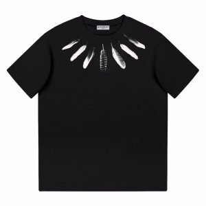 「#1682」Givenchy 2024ss new summer feather print t-shirt