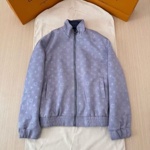 「#4467」Louis Vuitton ss25 Spring And Summer Series Embossed Suede Jacket