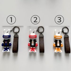 「#3067」Louis Vuitton rabbit doll monogram keychain