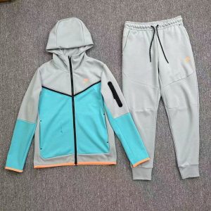 「#4659」Nike Sportswear NSW Tech Fleece Zip-Up Hoodie Set
