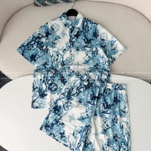 「#5659」LOUIS VUITTON FW23 SHIRT PRINTED SET