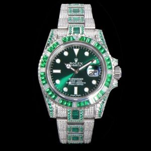 「#2140」Rolex 904 Steel Submariner Luxury Full Diamond Special Edition