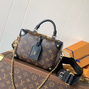 「#4417」Louis Vuitton Petite Malle Souple Monogram Bag