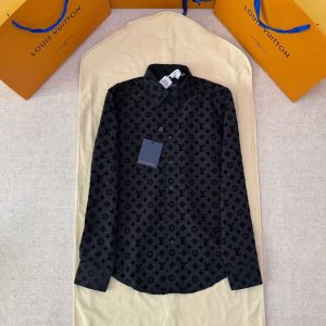「#4824」LOUIS VUITTON jacquard long-sleeved shirt