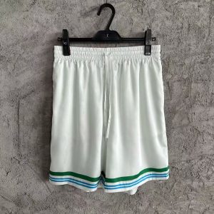 「#3310」CASABLANCA Colorful portrait pattern silk white shorts