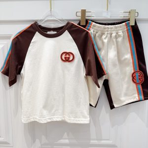 「#1600」Gucci 2024/SS new logo printed T-shirt suit