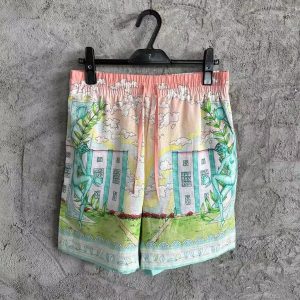 「#3348」CASABLANCA Thinker linen shorts