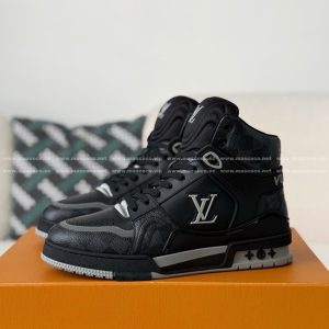 「#5140」Louis Vuitton Trainer Classic Printed High-Top Sneakers