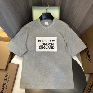 「#2014」Burberry 2024ss latest, logo printed cotton three-dimensional loose t-shirt