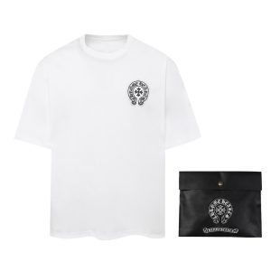 「#1638」Chrome Hearts Heavy-duty foam horseshoe print t-shirt
