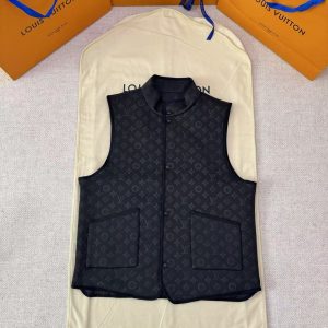 「#4751」Louis Vuitton monogram reversible padded sleeveless vest