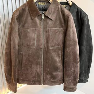 「#3034」Loro Piana24 Autumn and Winter Men's Casual Imitation Deer Down Jacket