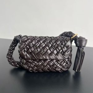 「#4489」BOTTECA VENETA Kalimero Citta imported cowhide pure hand-woven bag