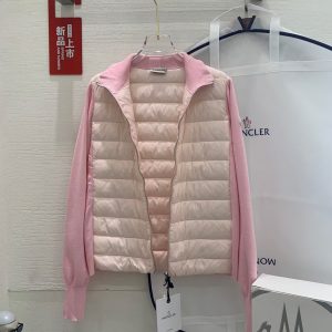 「#2458」MONCLER Autumn and Winter New Women's Knitted Down Sweater
