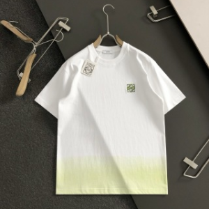 「#3085」Givenchy Spring/Summer White Gradient Printed Letter T-shirt