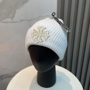 「#2972」Chrome Hearts Autumn and Winter New Cross Knitted Hat